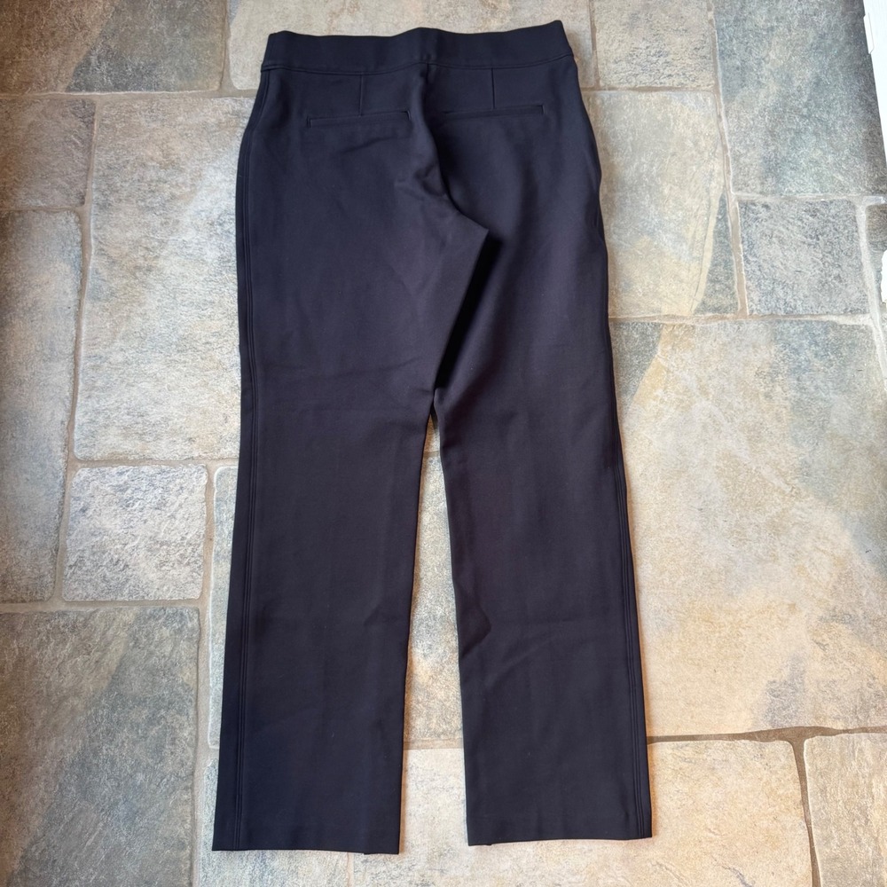 Spanx The Perfect Pant Slim‎ Straight Navy Pants M Pull-On Ponte 27" Inseam - Picture 5 of 7